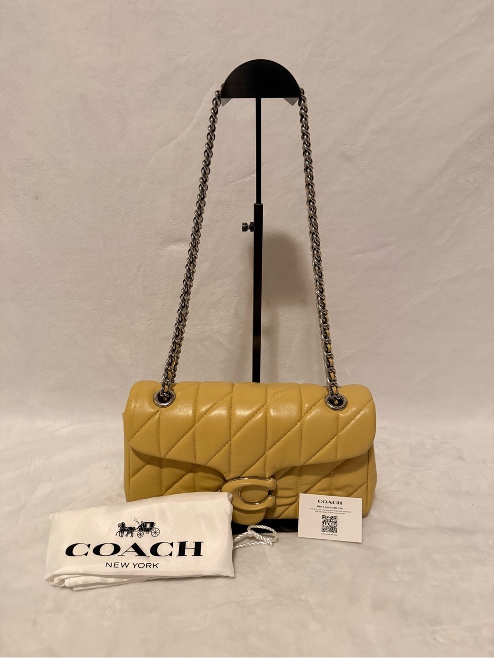 Coach Tabby Shoulder Bag 26 with Quilting (Hay/Yellow)